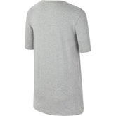 Nike Kids Straight Baller Textured Graphic Tee - Dark Grey Heather/University Red